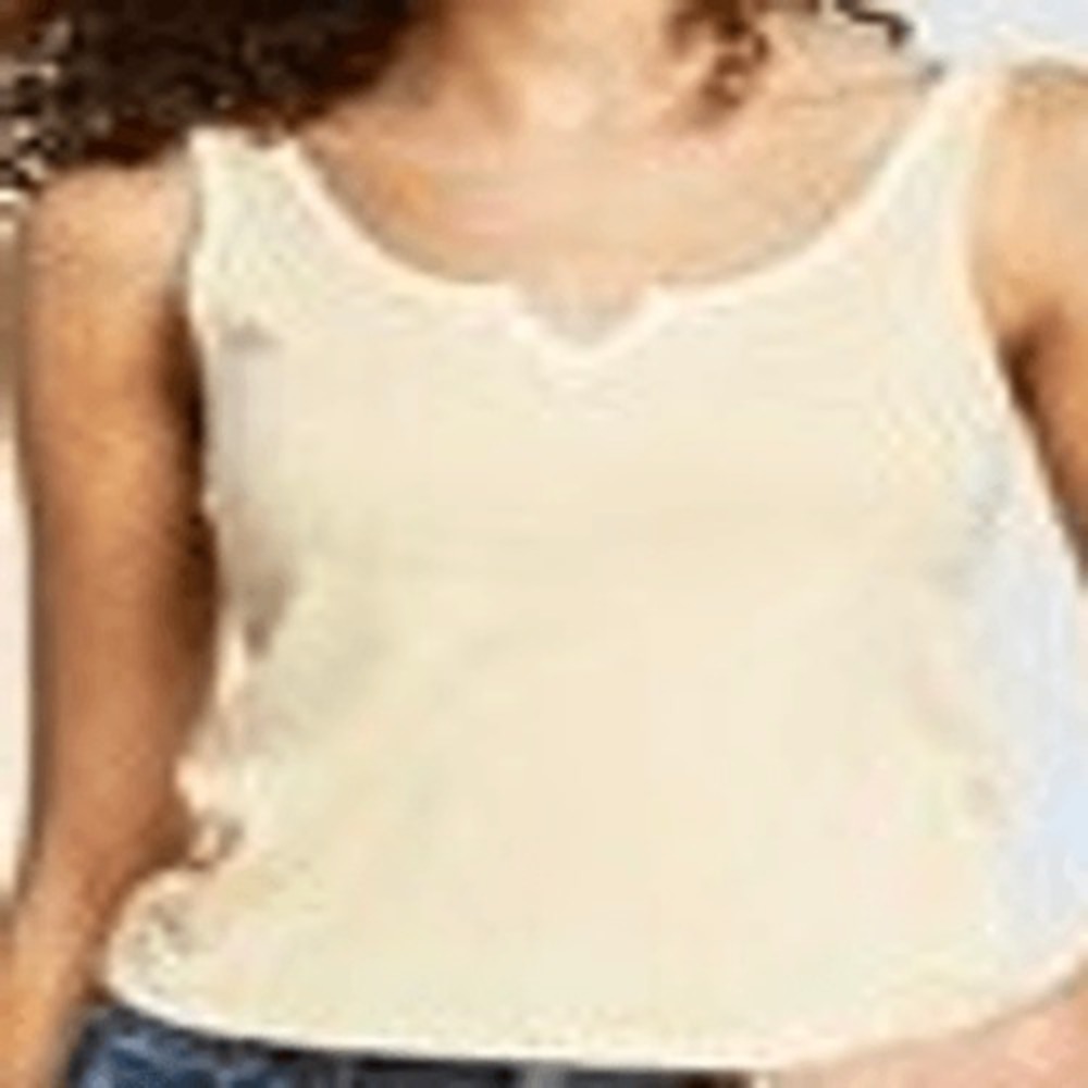 Hippie Rose Juniors' Notch-Front Tank Top - Suntan Combo Size M